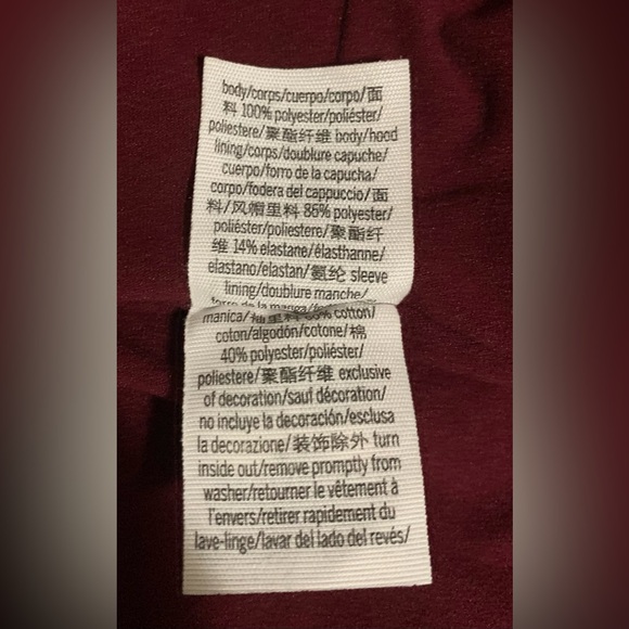 PINK Victoria's Secret Women Burgundy and Lavender Raincoat, XS/S NWOT. - Picture 9 of 12